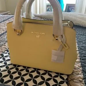 NEW MICHAEL KORS Small Edith Saffiano Leather Satchel - Main Image